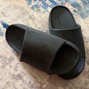 Black Slide Sandals